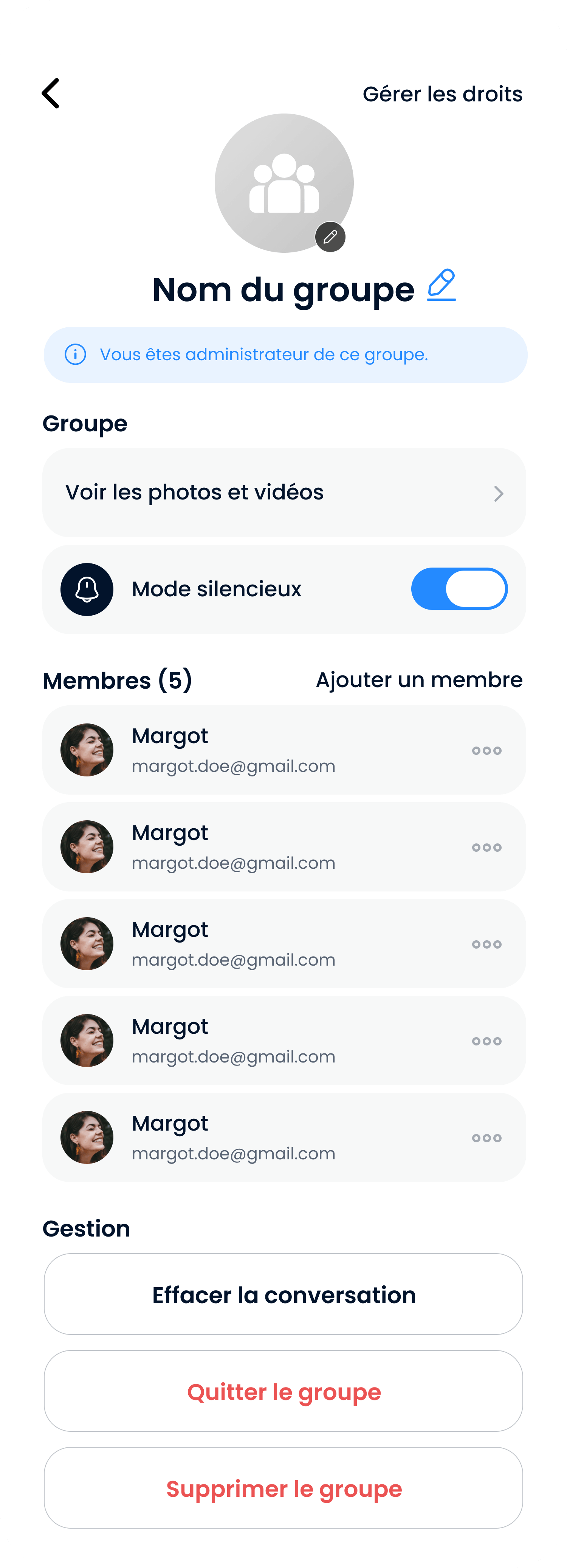 Mockup of the Groups & Rooms package