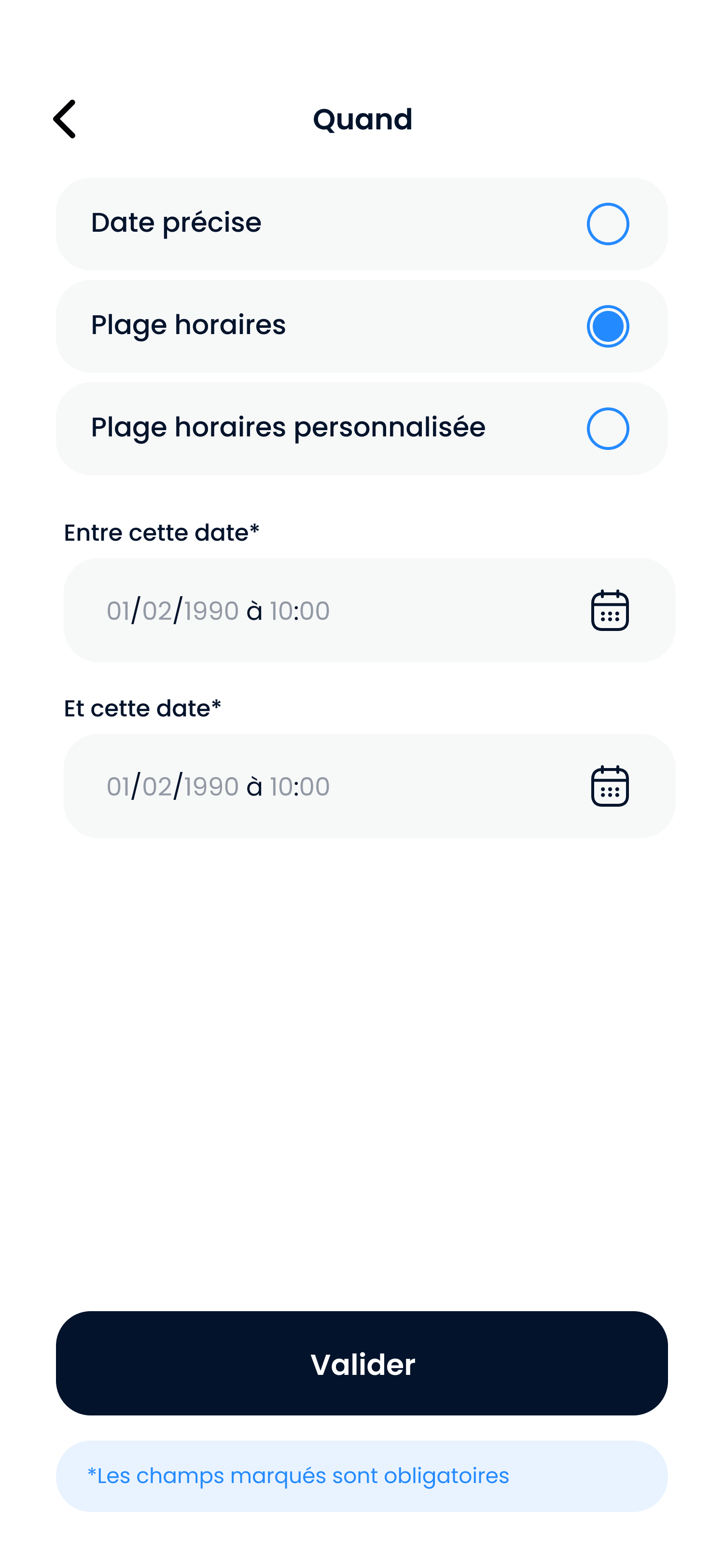 Mockup of the Hours & Availability package