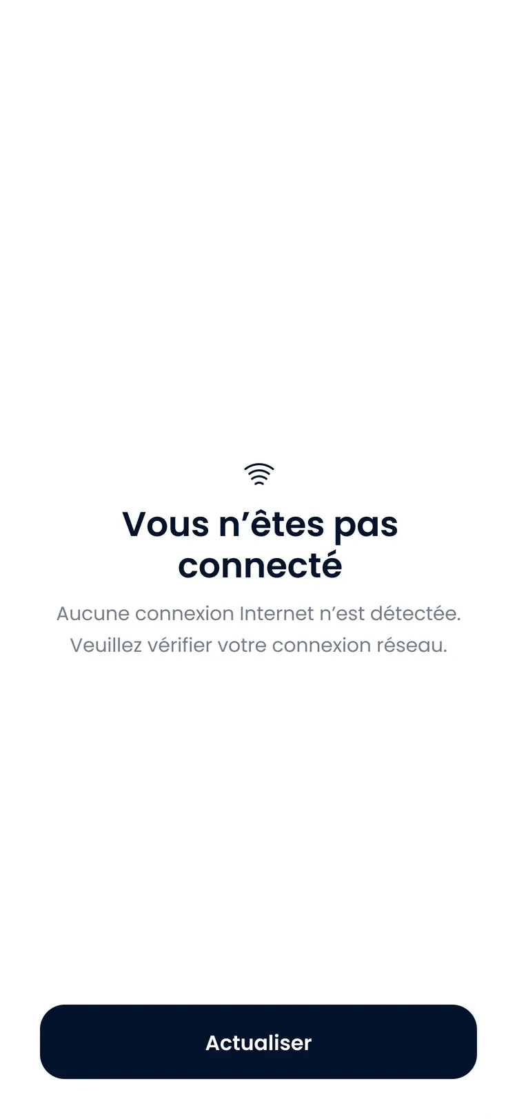 Maquette du package Vérification Internet